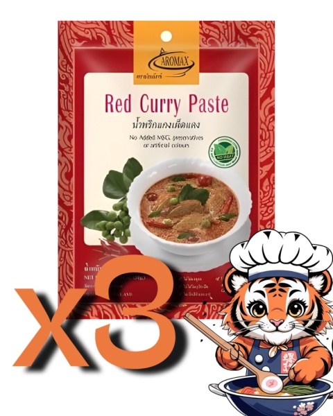 3X Pasta curry czerwona Aromax 3x50 g 05.26