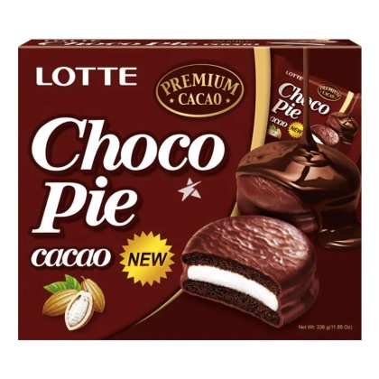Choco Pie biszkopty czekoladowe z pianką 12x28g Lotte