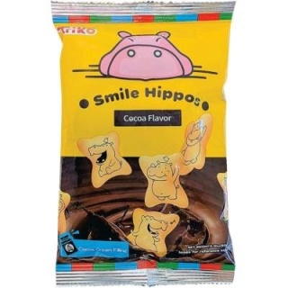Ciasteczka nadziewane Smile Hippos Czekoladowe 60g Triko