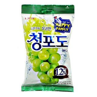 Cukierki Winogronowe Koreańskie 12% soku 153g Lotte