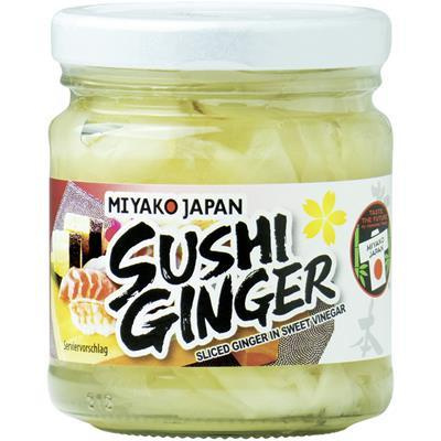 Imbir biały marynowany w słoiku 190g MIYAKO Imbir biały marynowany w słoiku 190g MIYAKO