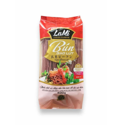 Makaron ryżowy brązowy BUN GAO LUT 400g LAMI Makaron ryżowy brązowy BUN GAO LUT 400g LAMI