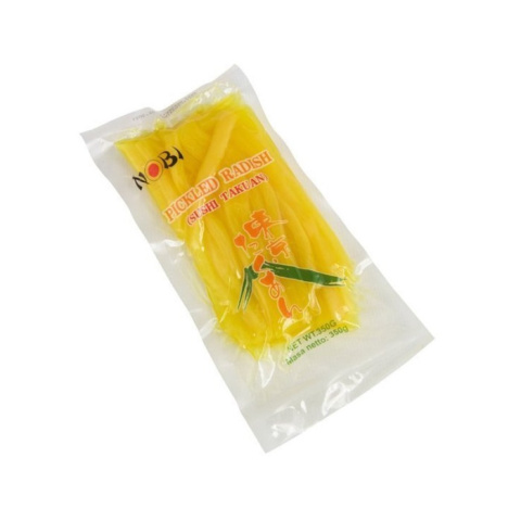 Oshinko Takuan Rzodkiew Marynowa do Sushi, Kimbap Cięta 350g ASF Oshinko Takuan Rzodkiew Marynowa do Sushi, Kimbap Cięta 350g ASF