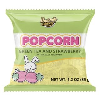 Popcorn o smaku Truskawki i Matcha 35g POP-SMILE