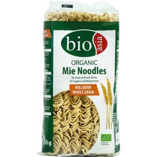 BIO Makaron Mie, pełnoziarnisty 250g BIOASIA