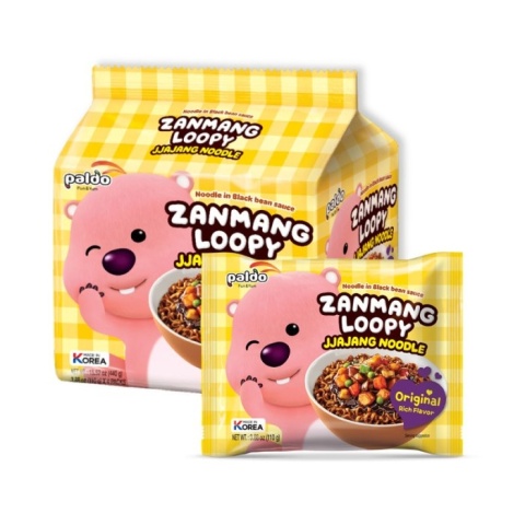 4pack Zanmang Loopy JJAJANG Noodle 4x110g Paldo 4pack Zanmang Loopy JJAJANG Noodle 4x110g Paldo