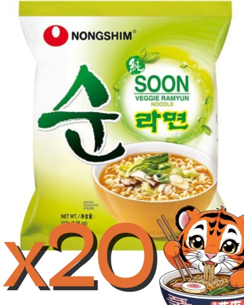 Karton Zupki Soon Veggie Ramyun, veggie 20x 112g Nongshim WYPRZEDAŻ Karton Zupki Soon Veggie Ramyun, veggie 20x 112g Nongshim WYPRZEDAŻ