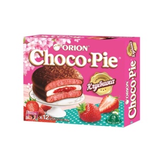 Choco Pie o smaku truskawkowym 360g Orion