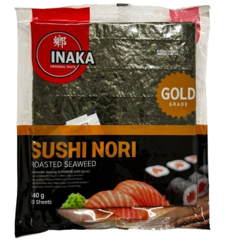 Wodorosty nori gold 50szt 140g Inaka