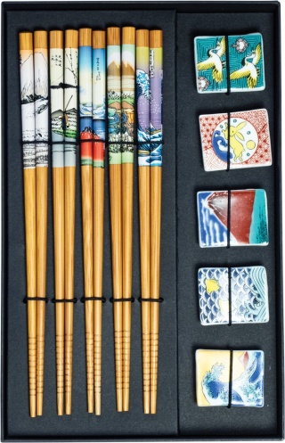 Zestaw pałeczek z uchwytem 5 par