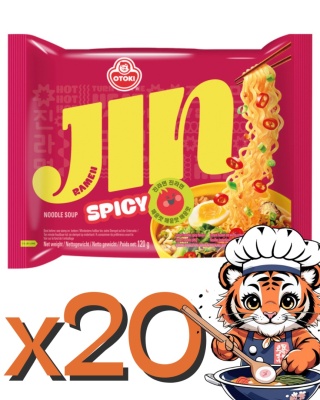 Karton Jin Ramen Spicy (Ostra) 20x120g Ottogi