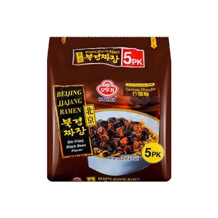 5pack Beijing Jjajang Ramen o smaku czarnej fasoli 5x135g Ottogi