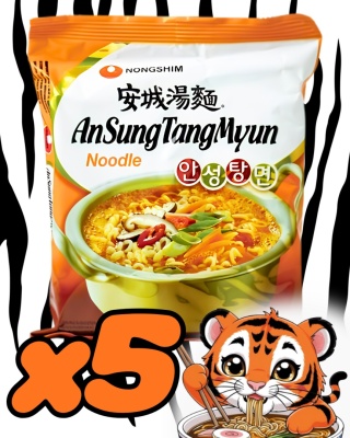 AnSung TangMyun noodle Koreańskie 5x125g Nongshim