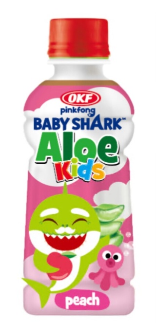 Baby Shark Aloe Kids Peach Brzoskwiniowy 240 ml OKF