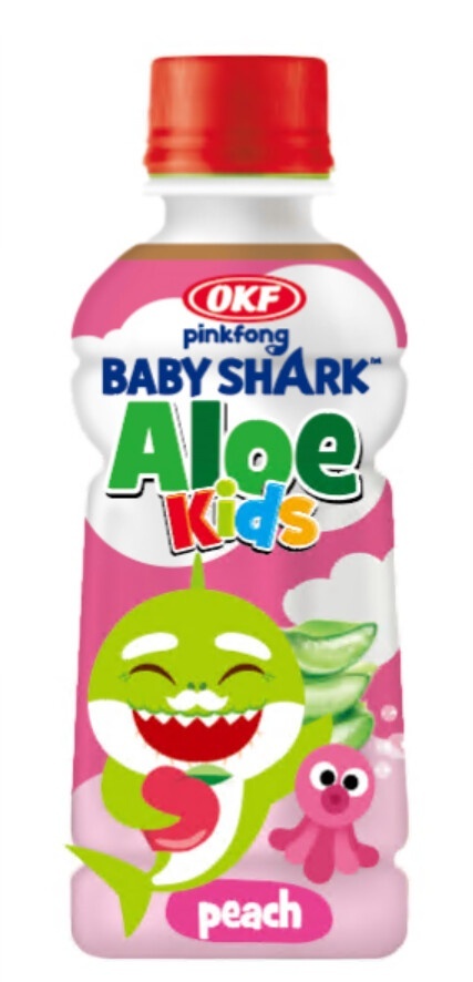 Baby Shark Aloe Kids Peach Brzoskwiniowy 240 ml OKF