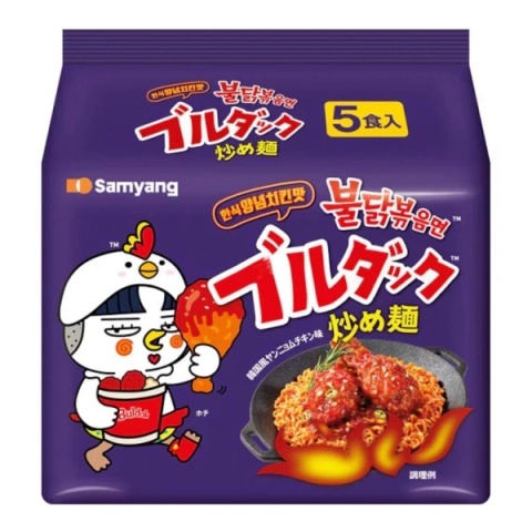Buldak Sweet and spicy Chicken Flavour 5x140g Samyang