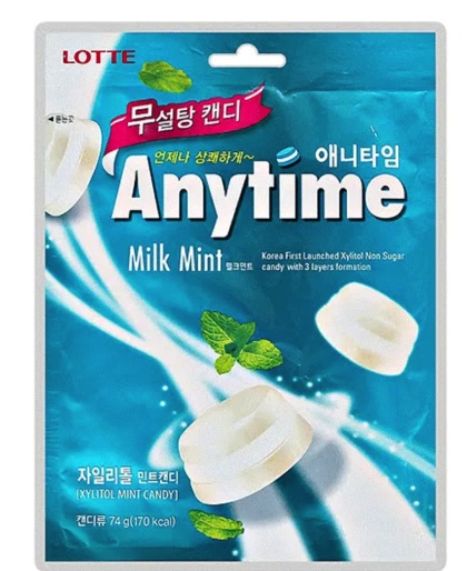 Cukierki Anytime Xylitol owo mleczno-miętowe 74g LOTTE