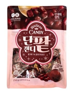 Koreańskie Cukierki o SMaku Czerwonej Fasoli Red Bean Candy 250g CHILSUNG