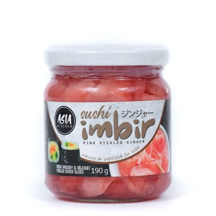 Imbir Marynowany Różowy 190 g Asia Kitchen