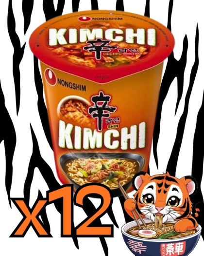 Karton Shin Kimchi Ramyun Cup (12x75g) Nongshim