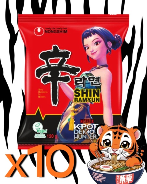 zestaw 10x Shin Ramyun, bardzo ostra 10x120g