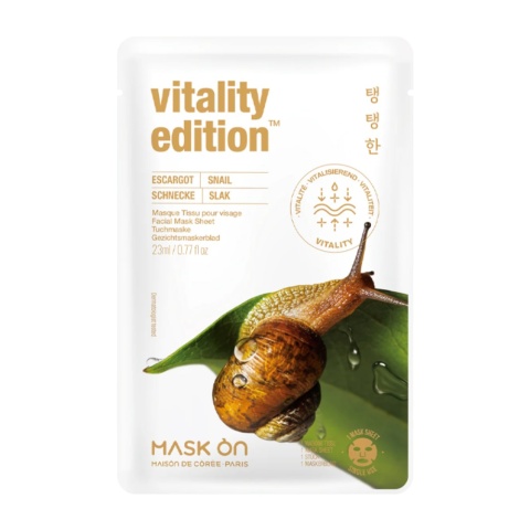 Koreańska Maseczka do twarzy Snail Vitality Edition 23ml Mask On