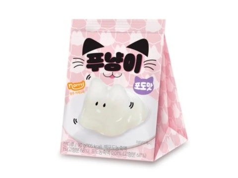 Galaretka Youus Cat Shaped Grape Jelly o smaku winogronowym 90g KUNYOUNG