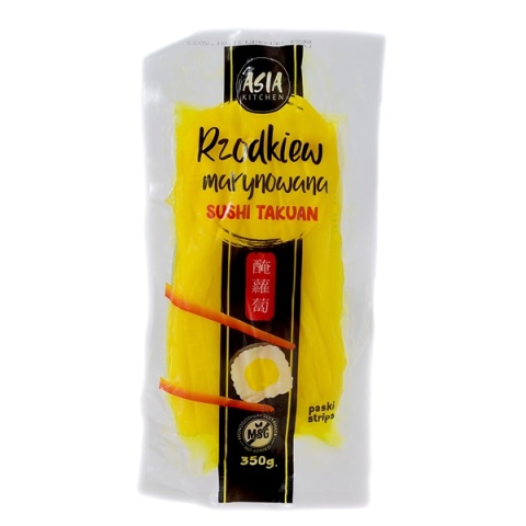 Oshinko Takuan Rzodkiew Marynowa do Sushi Cięta 350g Asia Kitchen