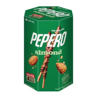 Pepero Almond o smaku migdałowym Koreańskie 4pack 128g Lotte
