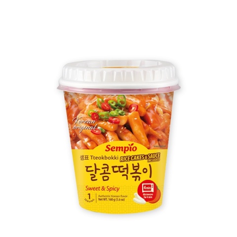 Kluski ryżowe Tteokbokki instant sweet & Spicy 160g Sempio