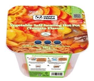 Hot Pot warzywny pomidorowy Self-heating 182g HAPPY PANDA