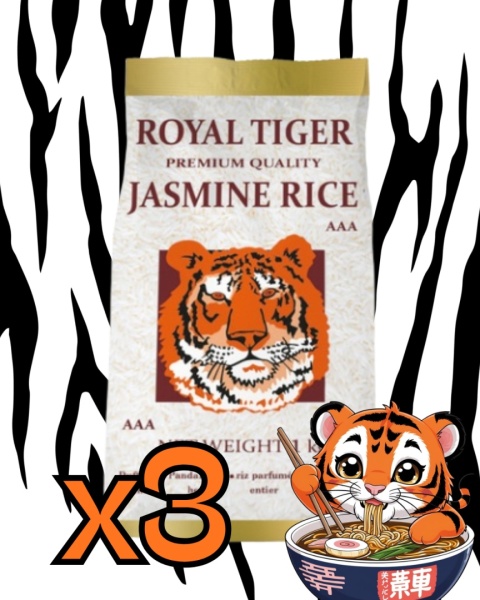 Ryż jaśminowy 3x1kg Royal Tiger