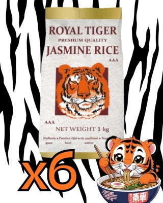 Ryż jaśminowy 6x1kg Royal Tiger