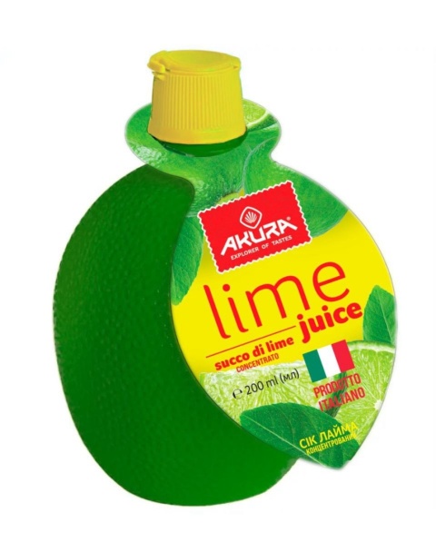 Sok z Limonki Tłoczony BEZ Cukru 200 ml Akura