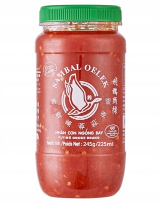 Sos Sambal Oelek z Czosnkiem 245g Flying Goose