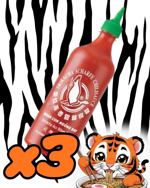 Sriracha 3X730ml Flying Goose