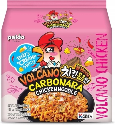 4pack VOLCANO CARBONARA 4x130g PALDO