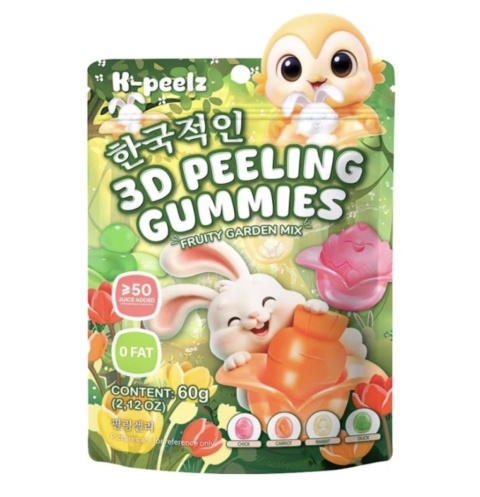 Zelki Obierane o smaku Owocowym 60g K-PEELZ