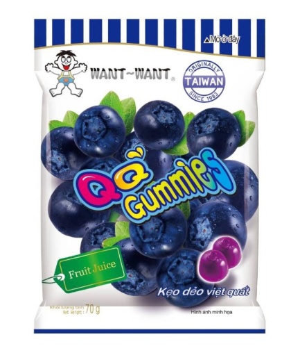 Żelki Blueberry o smaku jagodowym 70g WANT WANT