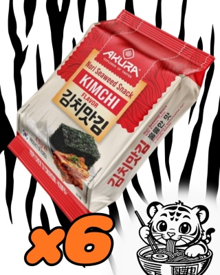 Zestaw 3szt Nori snack Kimchi 6x4,5g Akura