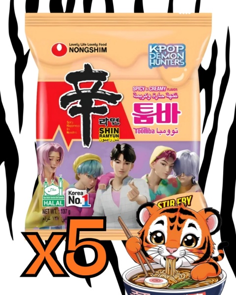 Zestaw Shin Ramyun Toomba 5x137g Nongshim