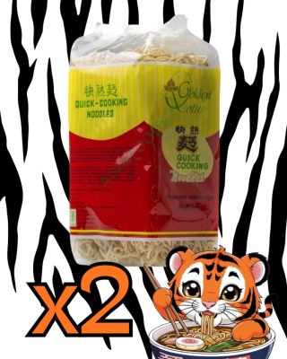 Zestaw Chiński makaron błyskawiczny jajeczny Mixao 2x500 g Golden Lotus