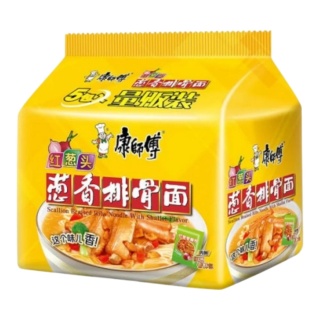 Instant Ramen Smaku Wieprzowiny Z Prażoną Szalotką 5x104g KANG SHI FU