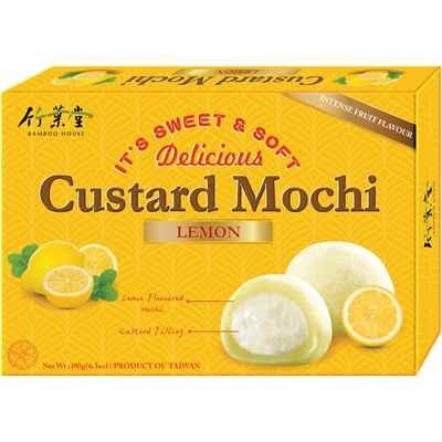 Mochi Z Kremem Custard Cytrynowe180g Bamboo House